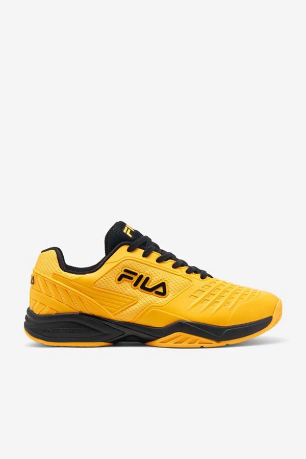 Fila Axilus 2 Energized Men's Tennis Shoes - Yellow/Yellow/Black,NZ 904-1739